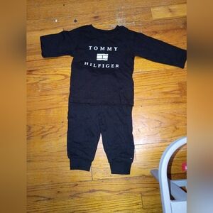 Tommy Hilfiger Black Long Sleeve Set